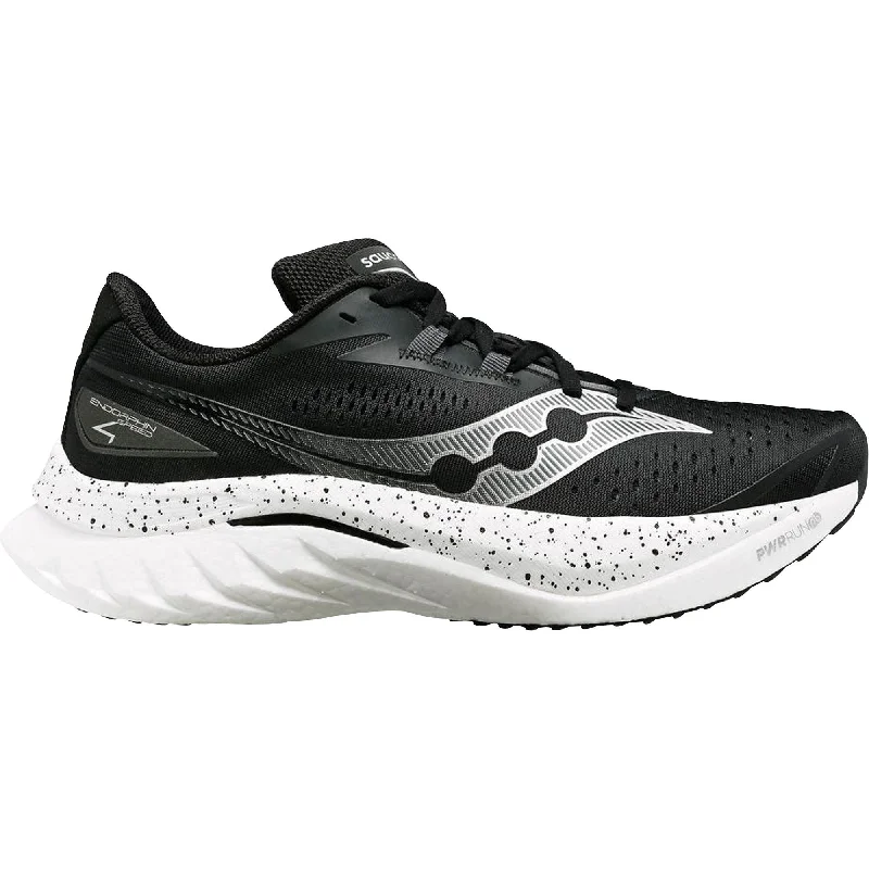 Camping hiking trail perks-Saucony Endorphin Speed 4 Mens Running Shoes - Black