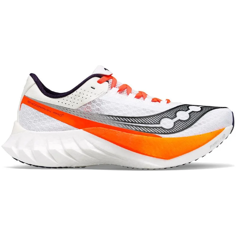 Camping hiking gear value-Saucony Endorphin Pro 4 Mens Running Shoes - White