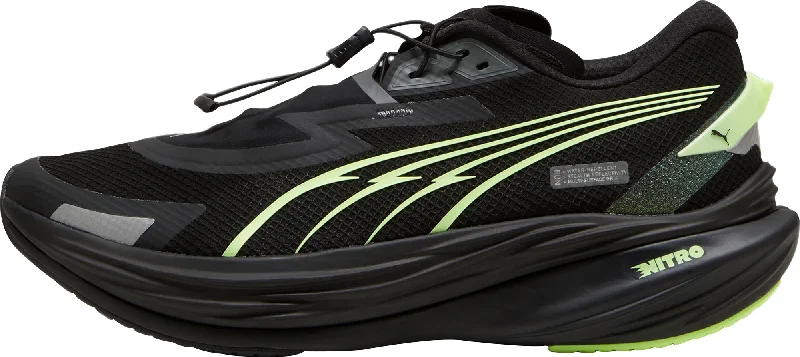 Camping hiking outdoor spark-Puma Deviate Nitro 3 WTR+ Mens Running Shoes - Black