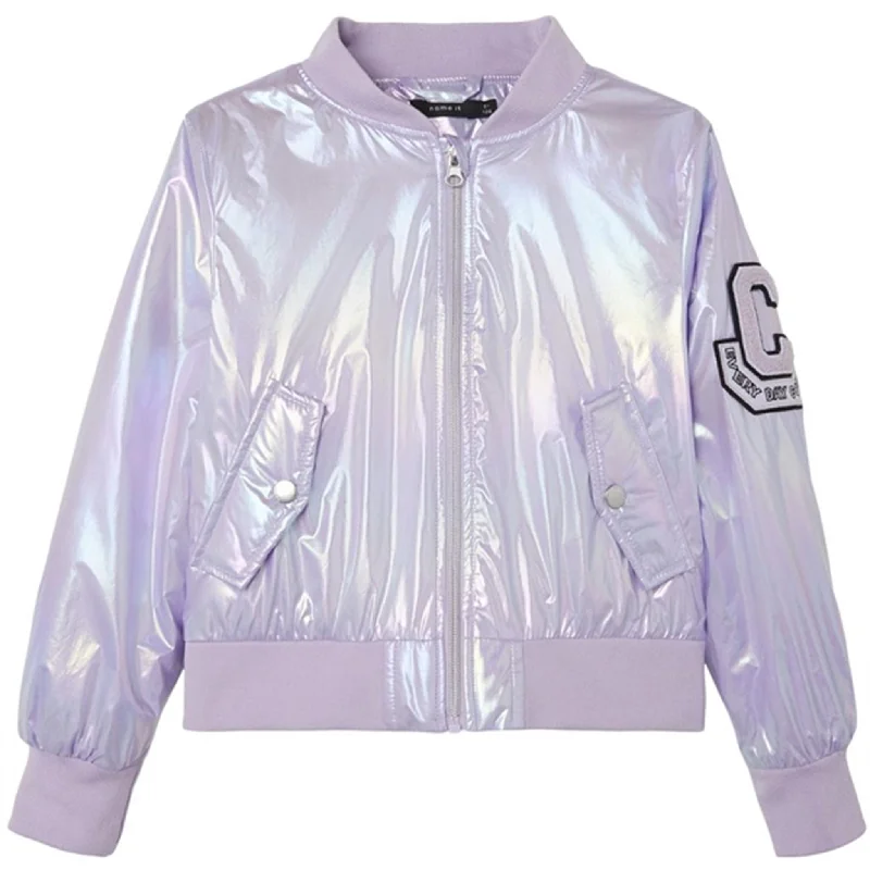 Camping hiking trail gap-Name it Orchid Bloom Movie Bomber Jacket Foil