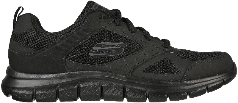 Camping hiking trail hard-Skechers Track Syntac Mens Training Shoes - Black