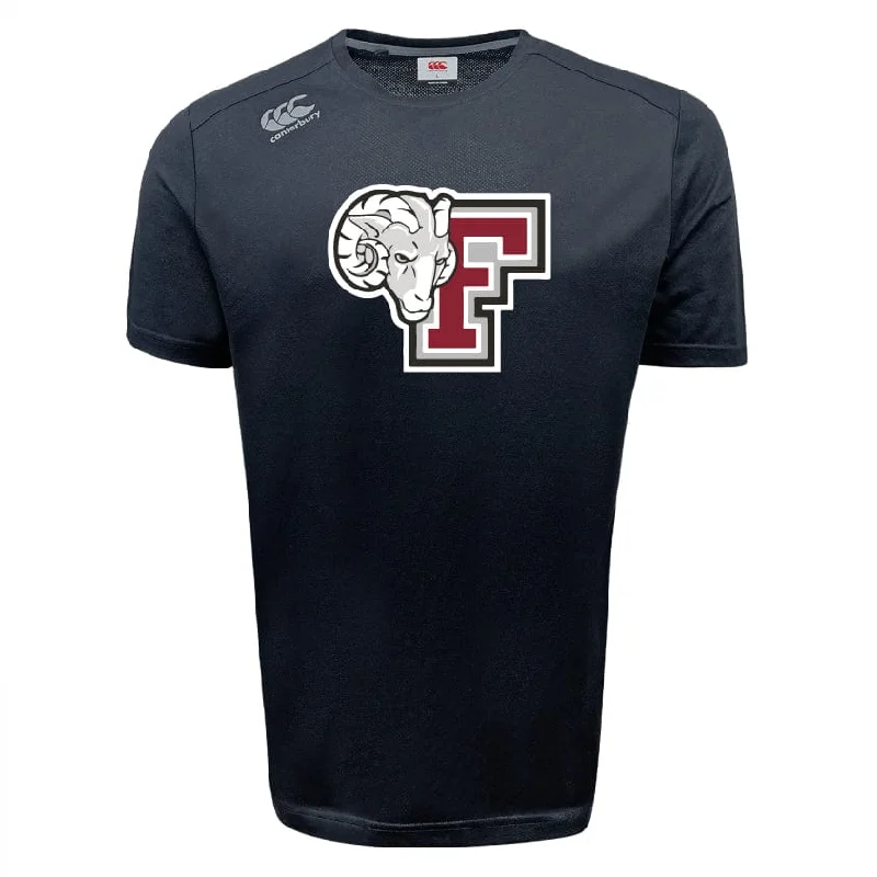 Camping hiking gear upgrades-Fordham University Tempo Vapodri T-Shirt by Canterbury