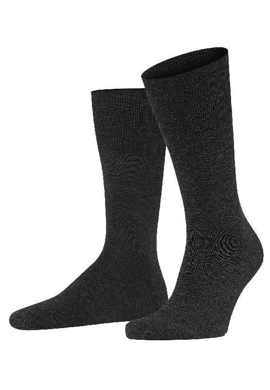 cool work socks-Airport Airport Sock | Anthracite Melange 14435-3080