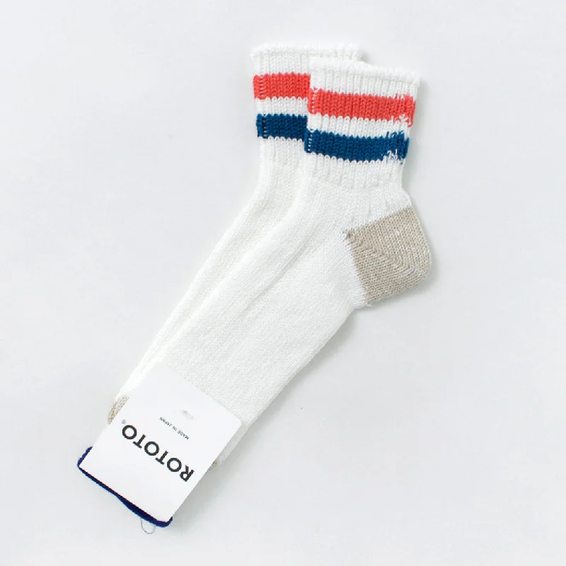 breezy trek socks-ROTOTO / O.S. Ribbed ankle socks