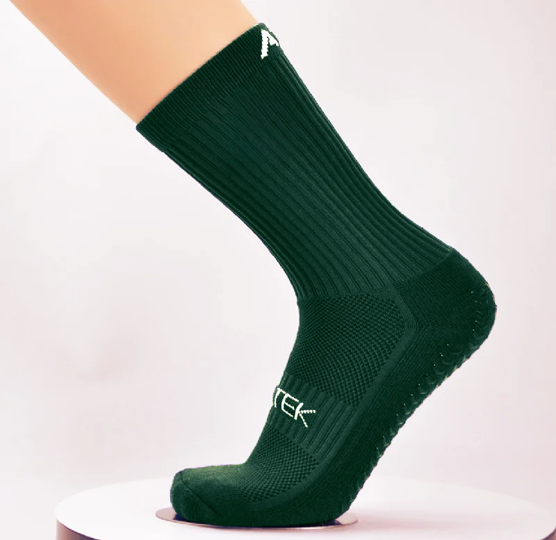 plane-travel socks-ATEK 2.0 Grip - Dark Green - Adult