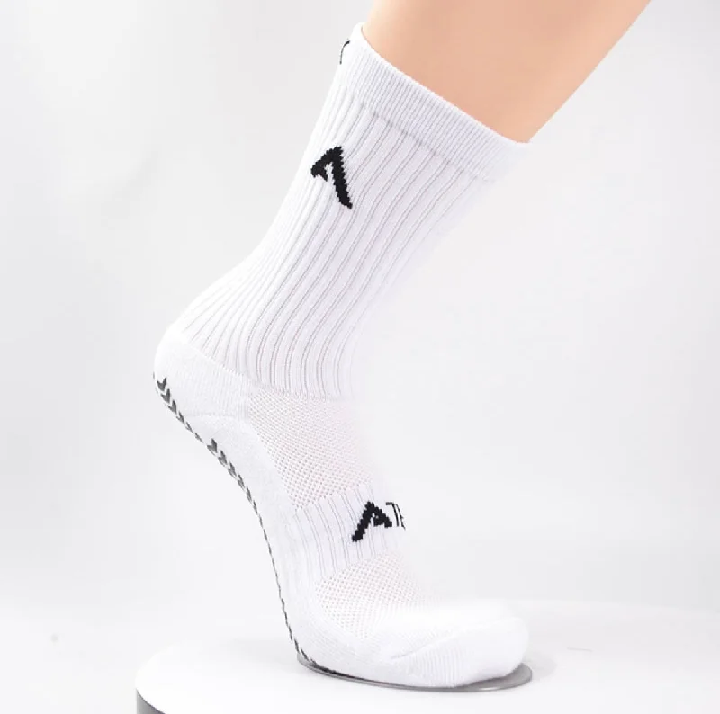 barely-there socks-ATEK GAME Grip 3.0 - White - Small Adult/Junior