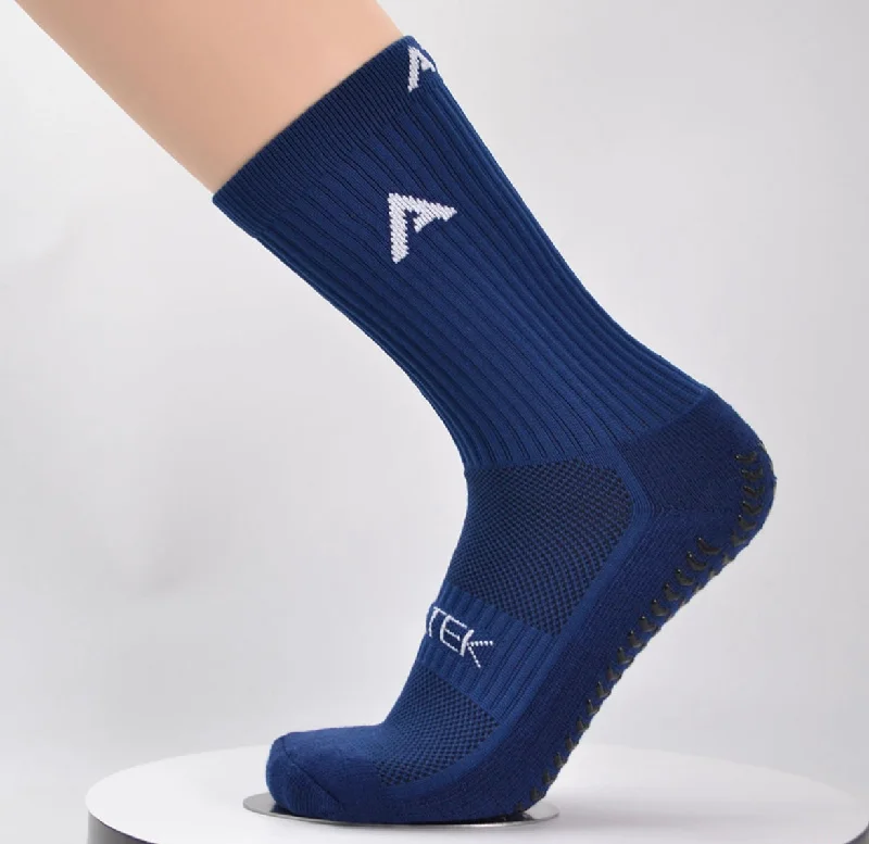 plain cozy socks-ATEK 3.0 Grip - Navy - Adult