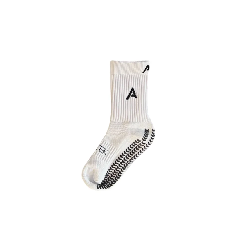 heel-pad socks-ATEK Grip - White - KIDZ