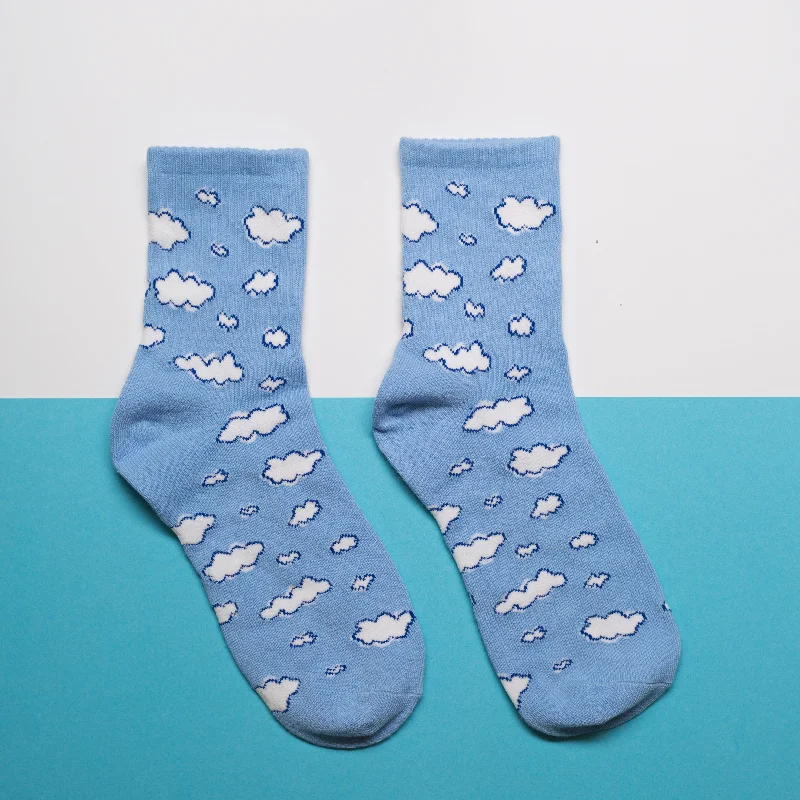 barely-there socks-Clouds Socks