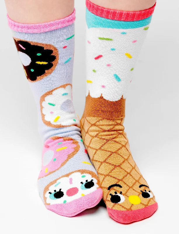 posh unique socks-ADULT DONUT & ICE CREAM SOCKS