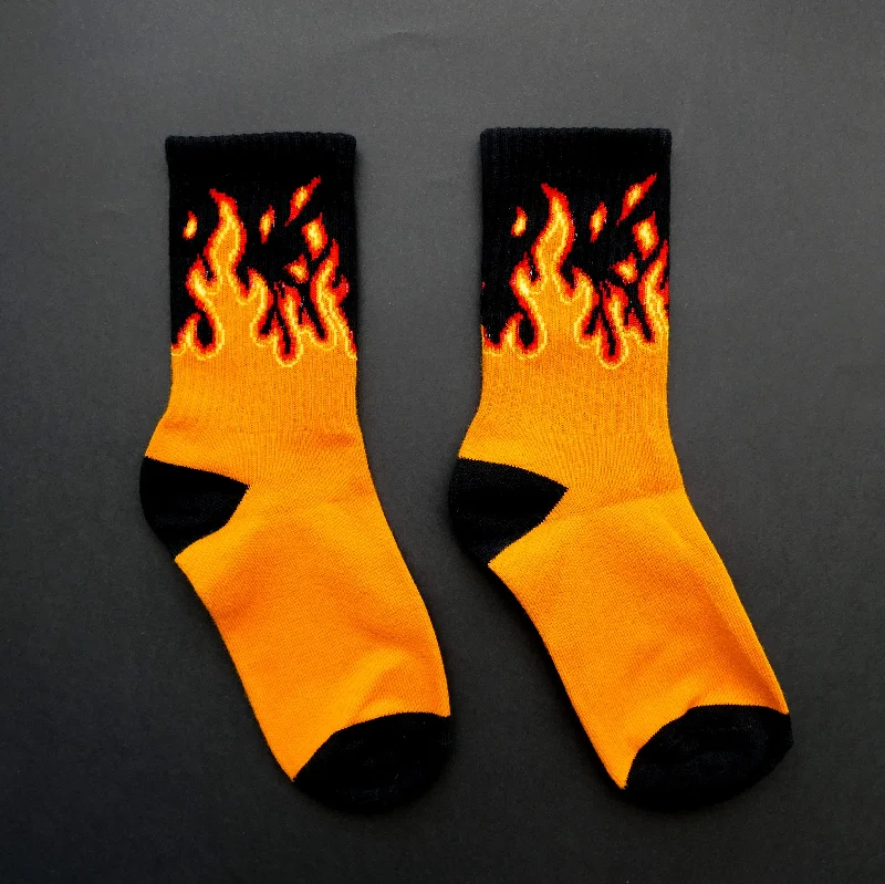 ankle-safe socks-Flame Socks