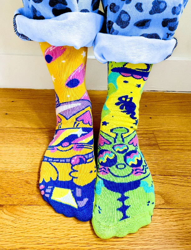 punny quote socks-ADULT LUNAR & TICK SOCKS