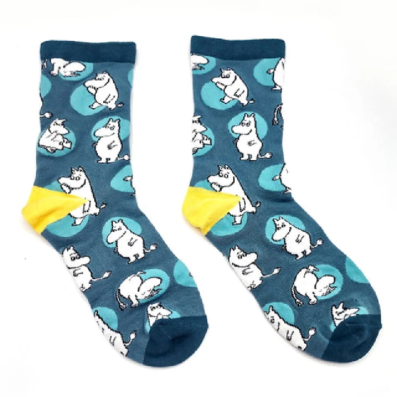 snug lining socks-Socks Bamboo Moomin Repeat