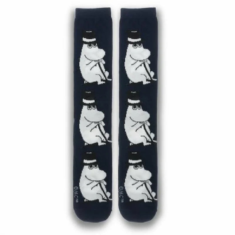 speed-race socks-Moomin Socks Moominpappa Wondering Dark Blue