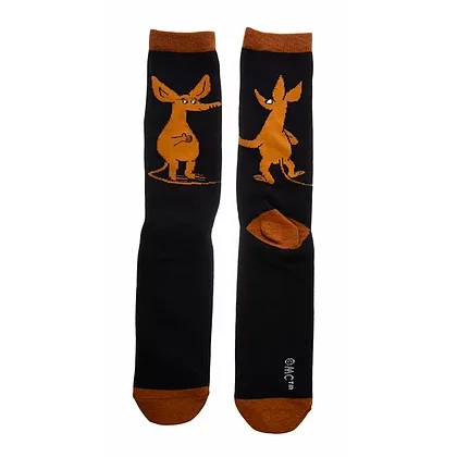 heel-safe socks-Moomin Socks Sniff Wondering