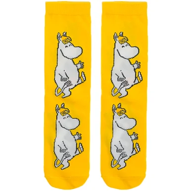 fuzzy wool socks-Moomin Socks Snorkmaiden Yellow