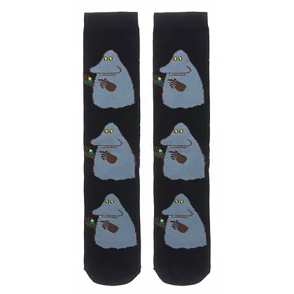 ultra-padded socks-Moomin Socks The Groke Black