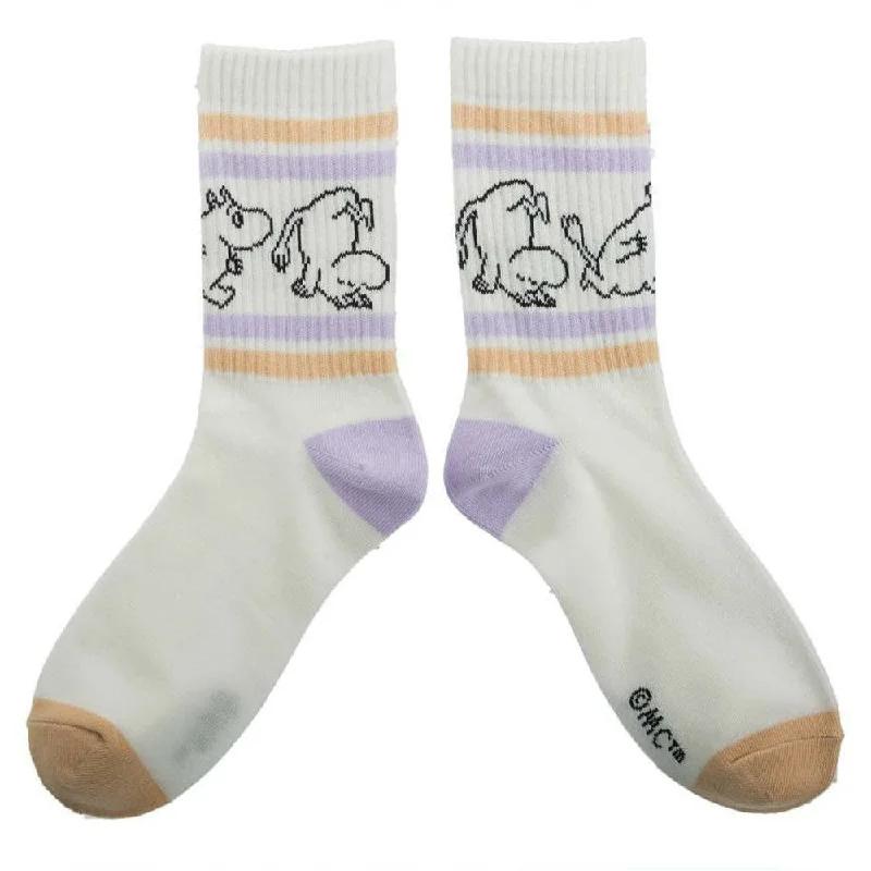 commute-ready socks-Moomin Socks Retro Moomintroll