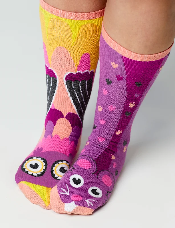 swift-dry socks-ADULT OWL & MOUSE SOCKS