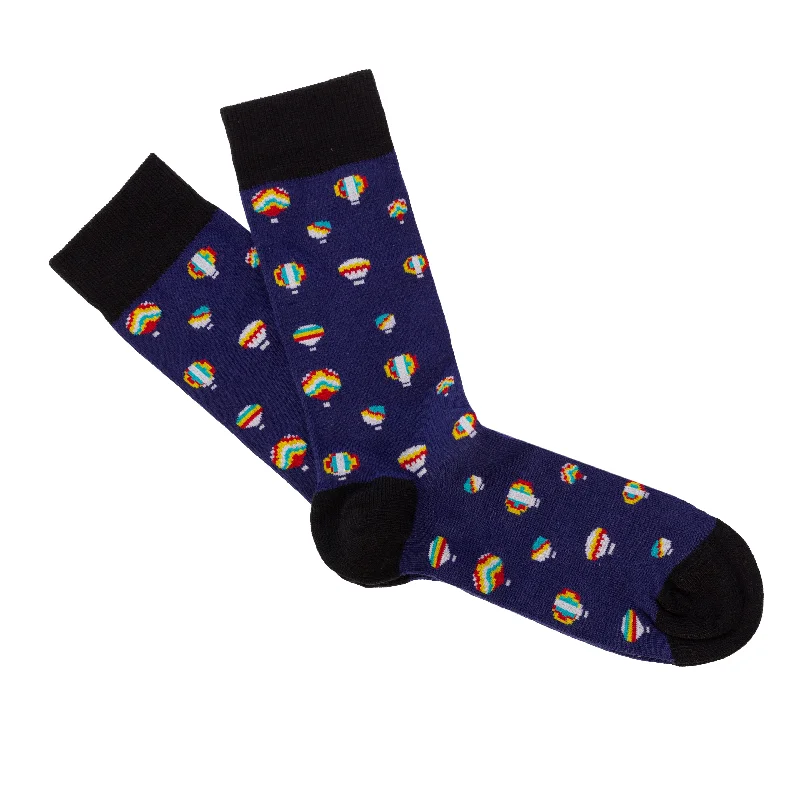 doodle print socks-Socks Air Balloon