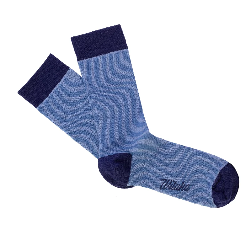 top-tier sports socks-Socks Blue Swirl