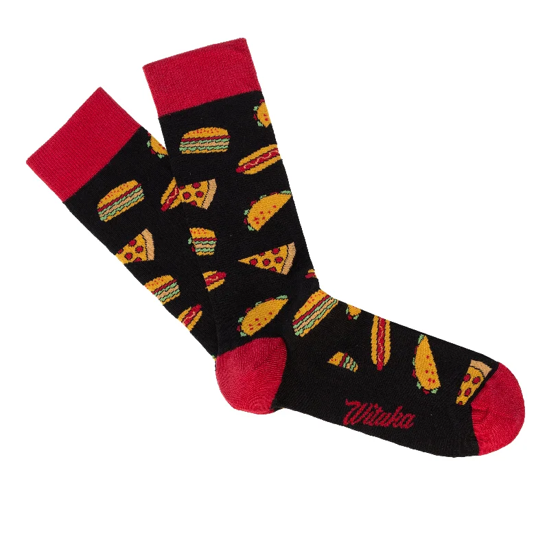 pop color socks-Socks Fast Food