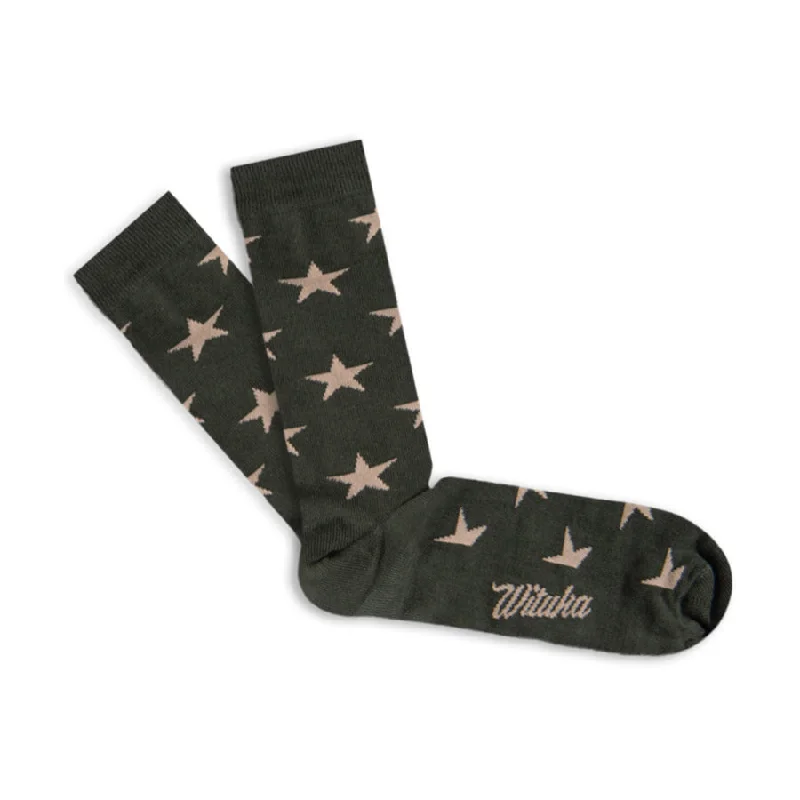 easy-fit socks-Socks Green Stars