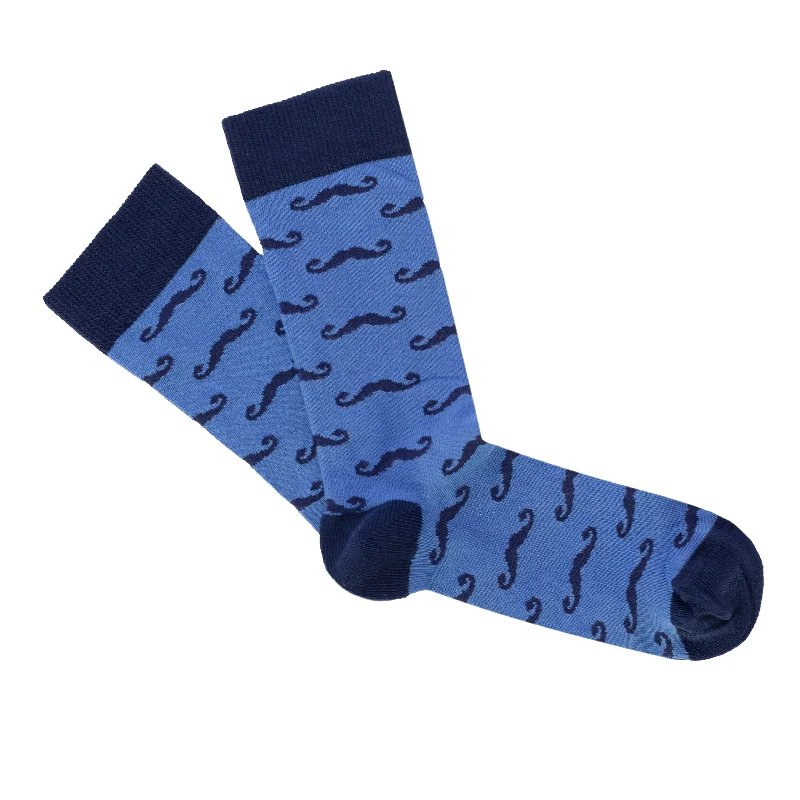 solid wear socks-Socks Mustacho