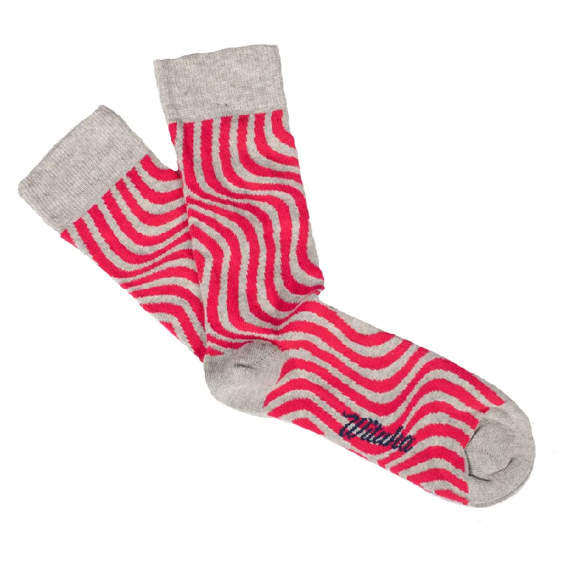 cushy lounge socks-Socks Raspberry Swirl