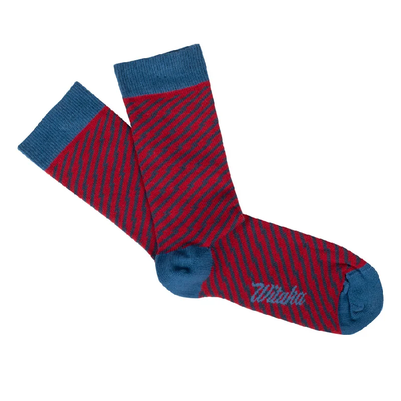 velvety fleece socks-Socks Bolt Red