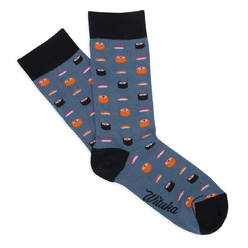 all-purpose socks-Socks Sushis Blue