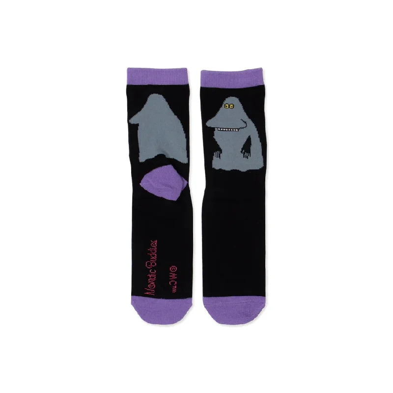 germ-free socks-Moomin Socks The Groke Black