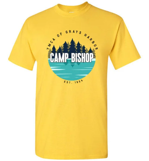 high-performance camping headbands-Camp Bishop Short-Sleeve T-Shirt - Water Logo