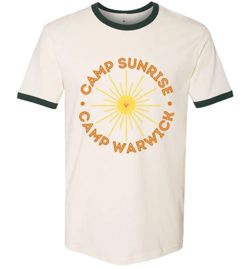 lightweight camping fire shelves-Camp Sunrise Ringer T-Shirt