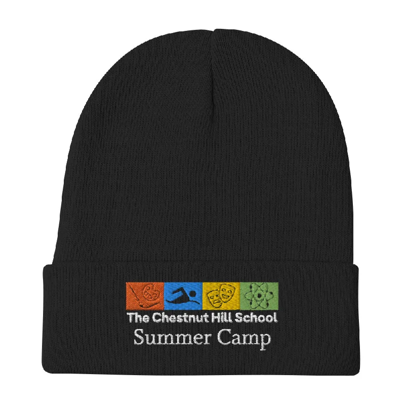 multi-purpose camping cord tubes-Chestnut Hill School Knit Beanie