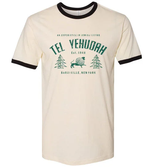 rechargeable camping glow tubes-Tel Yehudah Ringer T-Shirt