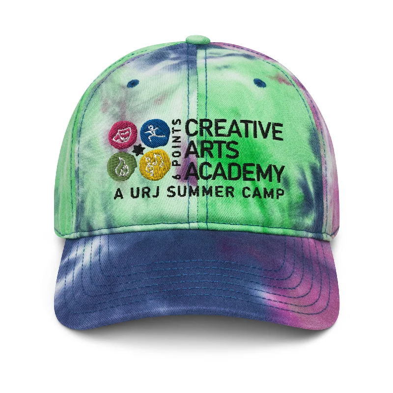 reusable camping meal tubes-URJ 6 Points Tie Dye Cap