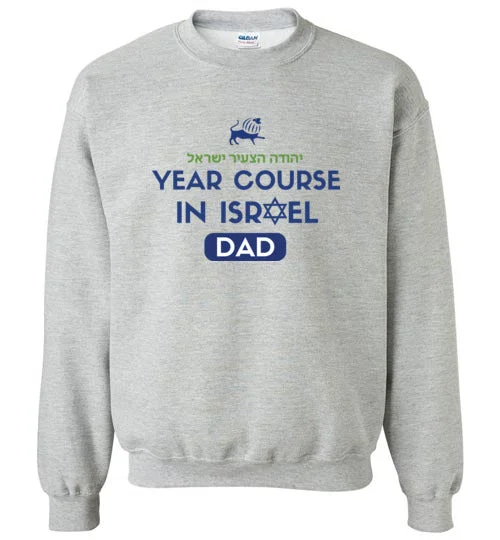 waterproof camping gear racks-Young Judaea Israel Crewneck Sweatshirt - Year Course Dad