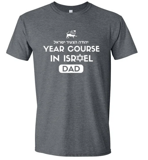 ergonomic camping back tubes-Young Judaea Israel Softstyle T-Shirt - Year Course Dad