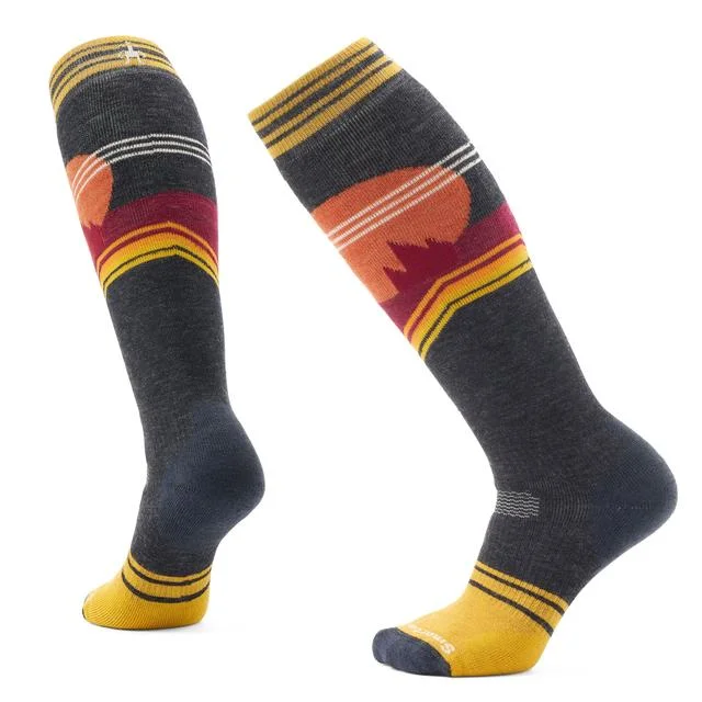 Camping hiking nature love-Women's Snowboard Moon Energy Over The Calf Socks