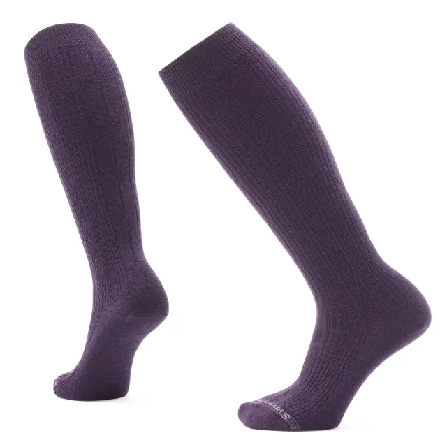 Camping hiking trail clear-Everyday Lifestyle Cable Knee High Socks