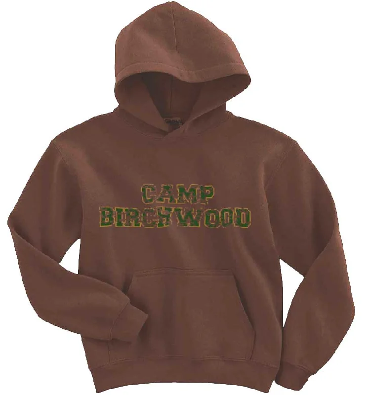 Camping hiking trail pulse-Birchwood Pullover Hoodie