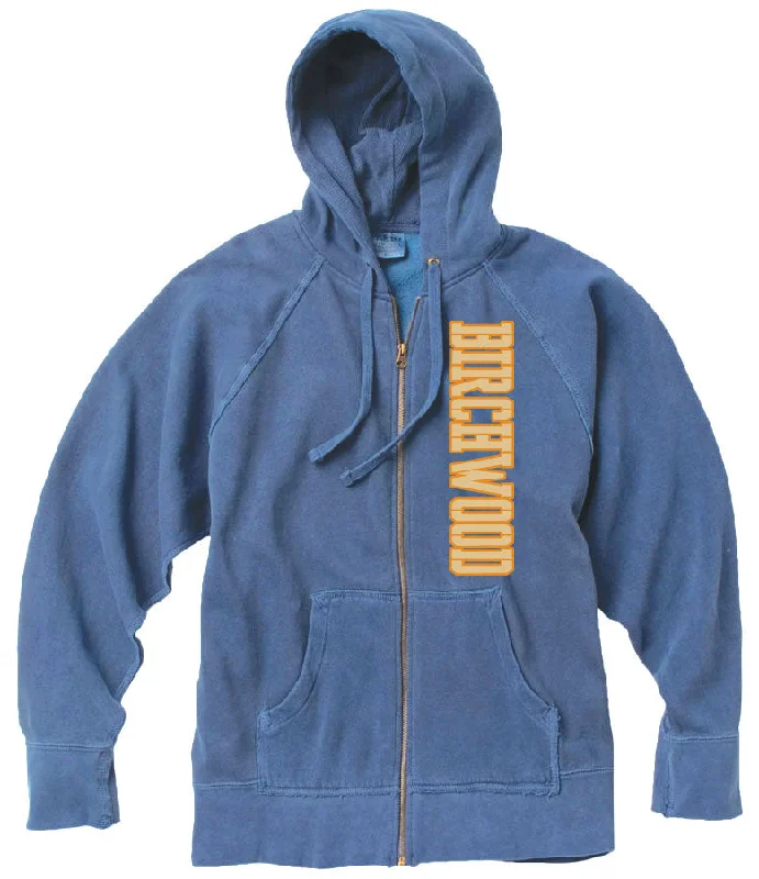 Camping hiking outdoor charm-Birchwood Vintage Zip Hoodie