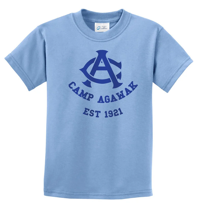 Camping hiking trail bloom-Camp Agawak Established Tee