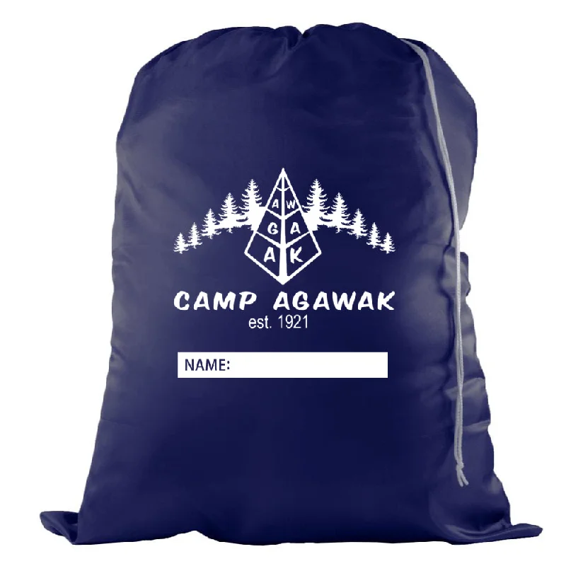 Camping hiking outdoor thrill-Camp Agawak Laundry Bag