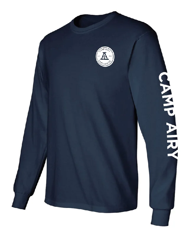 Camping hiking trail energy-Camp Airy Long Sleeve Tee