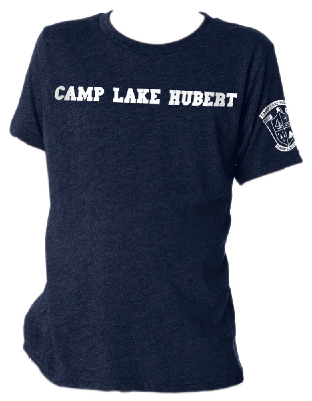 Camping hiking trail nomads-Camp Lake Hubert Tri-Blend Tee