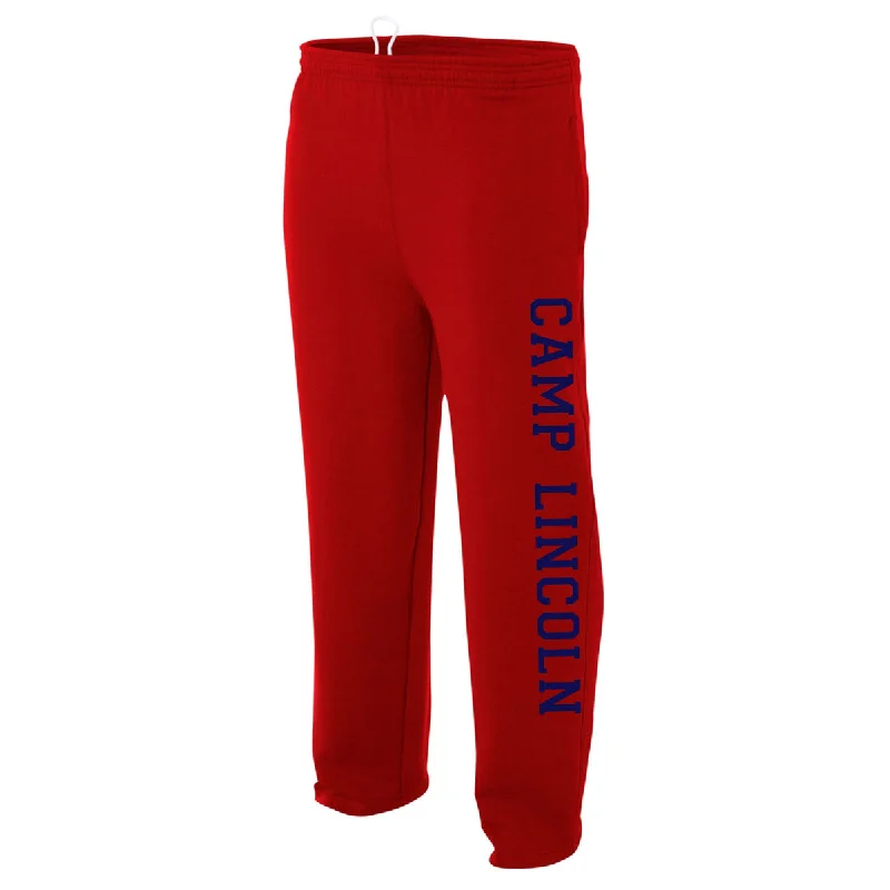 Camping hiking trail bond-Camp Lincoln Open Bottom Performance Sweatpants