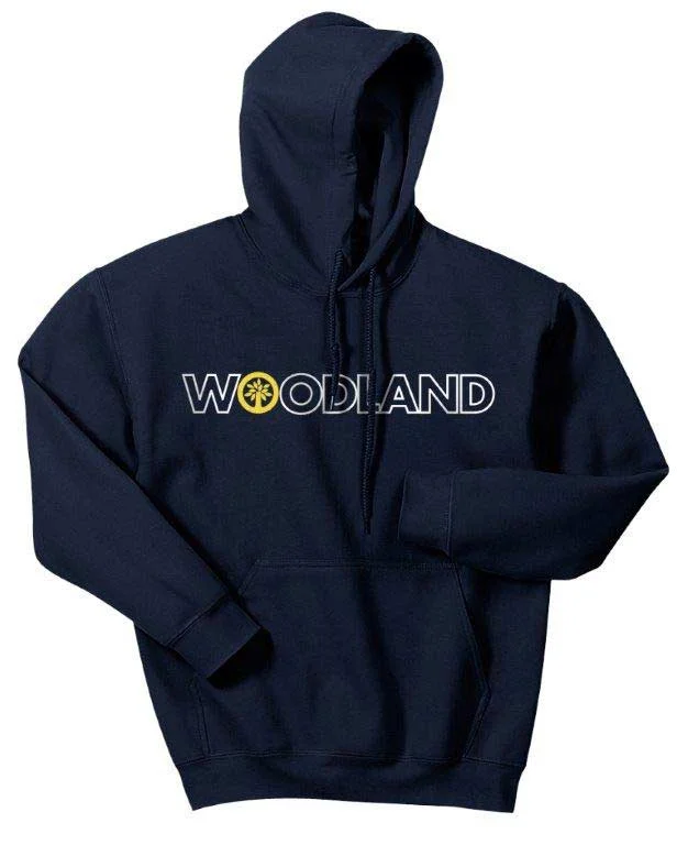 Camping hiking gear glow-Woodland Hoodie