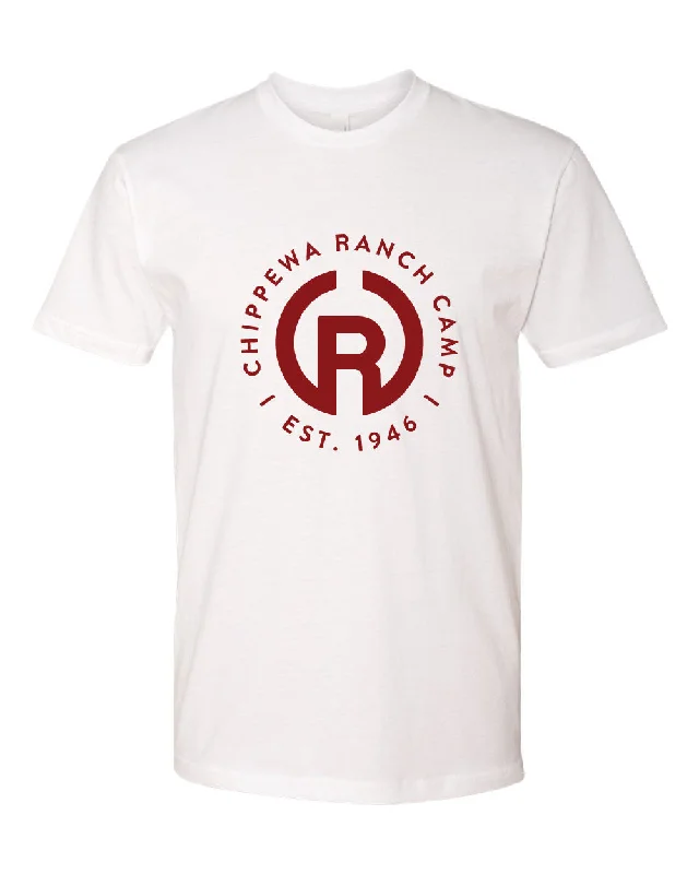 Camping hiking nature pulse-REQUIRED: Chippewa Ranch Camp Logo Tee